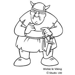 Dessin à colorier: Viking (Personnages) #149442 - Coloriages à Imprimer Gratuits