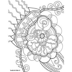 Dessin à colorier: Art Thérapie (Relaxation) #23230 - Coloriages à Imprimer Gratuits