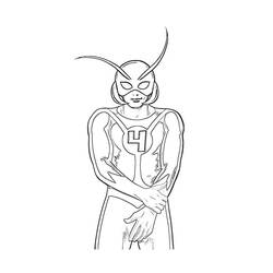 Dessin à colorier: Ant-Man (Super-héros) #77669 - Coloriages à Imprimer Gratuits