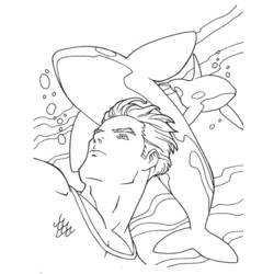 Dessin à colorier: Aquaman (Super-héros) #84973 - Coloriages à Imprimer Gratuits
