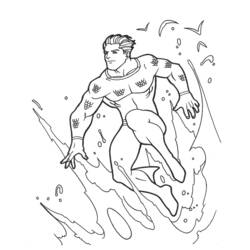 Dessin à colorier: Aquaman (Super-héros) #84976 - Coloriages à Imprimer Gratuits
