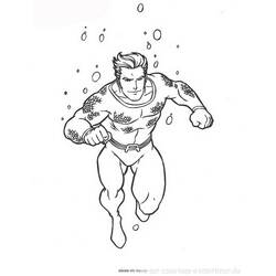 Dessin à colorier: Aquaman (Super-héros) #84977 - Coloriages à Imprimer Gratuits