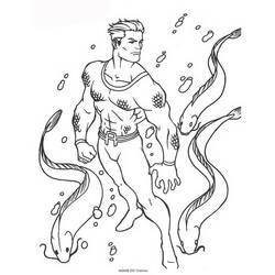 Dessin à colorier: Aquaman (Super-héros) #84994 - Coloriages à Imprimer Gratuits