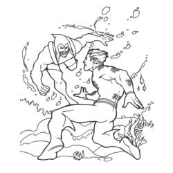 Dessin à colorier: Aquaman (Super-héros) #85010 - Coloriages à Imprimer Gratuits