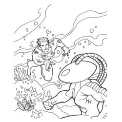 Dessin à colorier: Aquaman (Super-héros) #85016 - Coloriages à Imprimer Gratuits