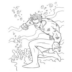 Dessin à colorier: Aquaman (Super-héros) #85018 - Coloriages à Imprimer Gratuits