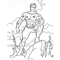 Dessin à colorier: Aquaman (Super-héros) #85028 - Coloriages à Imprimer Gratuits