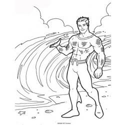 Dessin à colorier: Aquaman (Super-héros) #85153 - Coloriages à Imprimer Gratuits