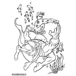 Dessin à colorier: Aquaman (Super-héros) #85160 - Coloriages à Imprimer Gratuits