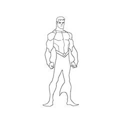 Dessin à colorier: Aquaman (Super-héros) #85162 - Coloriages à Imprimer Gratuits
