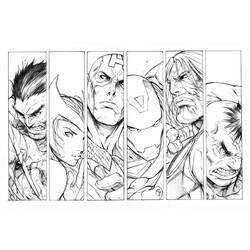 Dessin à colorier: Avengers (Super-héros) #74027 - Coloriages à Imprimer Gratuits