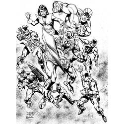 Dessin à colorier: Avengers (Super-héros) #74184 - Coloriages à Imprimer Gratuits