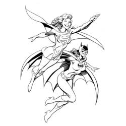 Dessin à colorier: Batgirl (Super-héros) #77733 - Coloriages à Imprimer Gratuits
