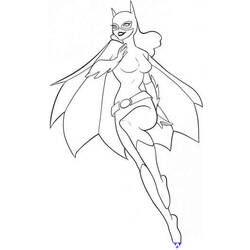 Dessin à colorier: Batgirl (Super-héros) #77734 - Coloriages à Imprimer Gratuits