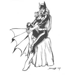 Dessin à colorier: Batgirl (Super-héros) #77735 - Coloriages à Imprimer Gratuits