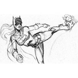 Dessin à colorier: Batgirl (Super-héros) #77747 - Coloriages à Imprimer Gratuits