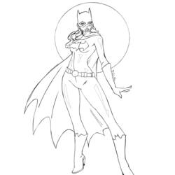 Dessin à colorier: Batgirl (Super-héros) #77748 - Coloriages à Imprimer Gratuits