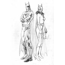 Dessin à colorier: Batgirl (Super-héros) #77764 - Coloriages à Imprimer Gratuits