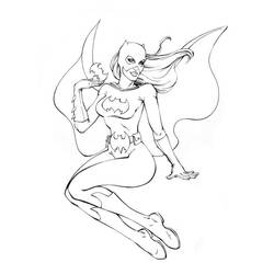 Dessin à colorier: Batgirl (Super-héros) #77875 - Coloriages à Imprimer Gratuits