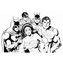 Dessin à colorier: Batgirl (Super-héros) #77928 - Coloriages à Imprimer Gratuits