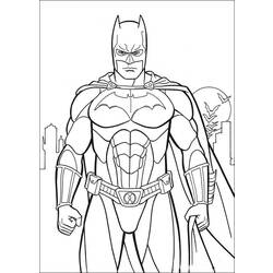 Dessin à colorier: Batman (Super-héros) #76833 - Coloriages à Imprimer Gratuits