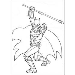 Dessin à colorier: Batman (Super-héros) #76844 - Coloriages à Imprimer Gratuits