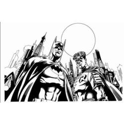 Dessin à colorier: Batman (Super-héros) #76854 - Coloriages à Imprimer Gratuits