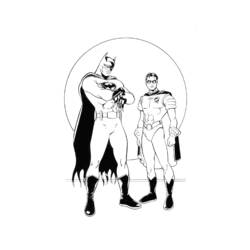 Dessin à colorier: Batman (Super-héros) #76859 - Coloriages à Imprimer Gratuits