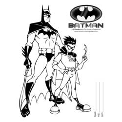 Dessin à colorier: Batman (Super-héros) #76862 - Coloriages à Imprimer Gratuits