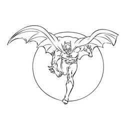 Dessin à colorier: Batman (Super-héros) #76870 - Coloriages à Imprimer Gratuits