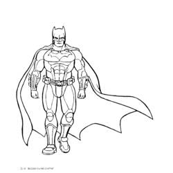 Dessin à colorier: Batman (Super-héros) #76871 - Coloriages à Imprimer Gratuits