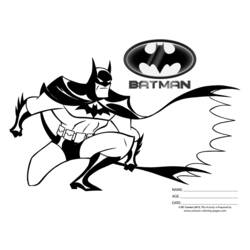Dessin à colorier: Batman (Super-héros) #76918 - Coloriages à Imprimer Gratuits