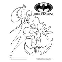 Dessin à colorier: Batman (Super-héros) #76928 - Coloriages à Imprimer Gratuits