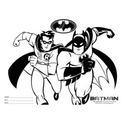 Dessin à colorier: Batman (Super-héros) #76988 - Coloriages à Imprimer Gratuits