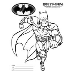 Dessin à colorier: Batman (Super-héros) #77003 - Coloriages à Imprimer Gratuits