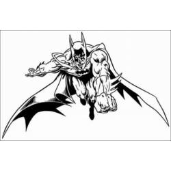 Dessin à colorier: Batman (Super-héros) #77088 - Coloriages à Imprimer Gratuits