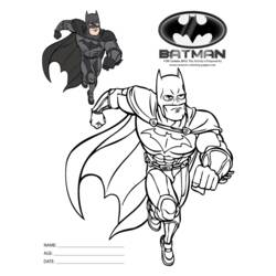Dessin à colorier: Batman (Super-héros) #77094 - Coloriages à Imprimer Gratuits