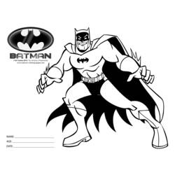 Dessin à colorier: Batman (Super-héros) #77138 - Coloriages à Imprimer Gratuits