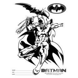 Dessin à colorier: Batman (Super-héros) #77158 - Coloriages à Imprimer Gratuits