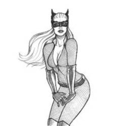 Dessin à colorier: Catwoman (Super-héros) #78066 - Coloriages à Imprimer Gratuits