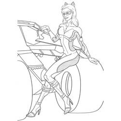 Dessin à colorier: Catwoman (Super-héros) #78116 - Coloriages à Imprimer Gratuits