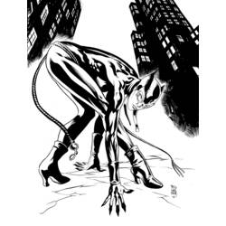 Dessin à colorier: Catwoman (Super-héros) #78131 - Coloriages à Imprimer Gratuits