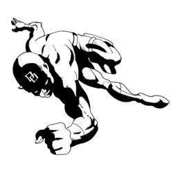 Dessin à colorier: Daredevil (Super-héros) #78210 - Coloriages à Imprimer Gratuits