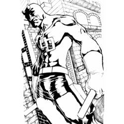 Dessin à colorier: Daredevil (Super-héros) #78212 - Coloriages à Imprimer Gratuits