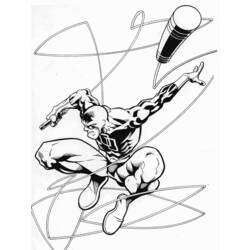 Dessin à colorier: Daredevil (Super-héros) #78216 - Coloriages à Imprimer Gratuits