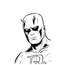 Dessin à colorier: Daredevil (Super-héros) #78218 - Coloriages à Imprimer Gratuits