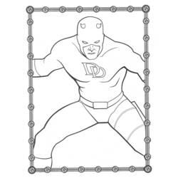 Dessin à colorier: Daredevil (Super-héros) #78233 - Coloriages à Imprimer Gratuits