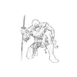Dessin à colorier: Daredevil (Super-héros) #78317 - Coloriages à Imprimer Gratuits