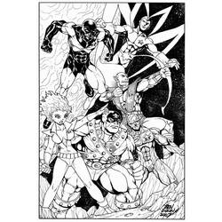Dessin à colorier: Gardiens de la Galaxie (Super-héros) #82439 - Coloriages à Imprimer Gratuits