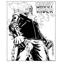 Dessin à colorier: Ghost Rider (Super-héros) #82088 - Coloriages à Imprimer Gratuits